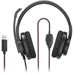 Hama PC Office Headset HS-USB400 V2, slúchadlá, USB, čierne