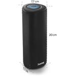 Hama Pipe 3.0, Bluetooth reproduktor, vode odolný podľa IPX5, 24 W, 10 svetelných režimov, čierny