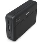 Hama Pocket 10, powerbanka 10000 mAh, 2,1 A, výstup: 2x USB-A, čierna