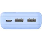 Hama Pocket 10, powerbanka 10000 mAh, 2,1 A, výstup: 2x USB-A, modrá