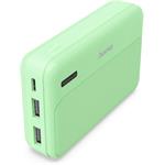 Hama Pocket 10, powerbanka 10000 mAh, 2,1 A, výstup: 2x USB-A, zelená