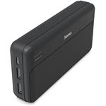 Hama Pocket 20, powerbanka 20000 mAh, 2,1 A, výstup: 2x USB-A, čierna