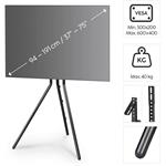 Hama podlahový TV stojan Easel, 600x400