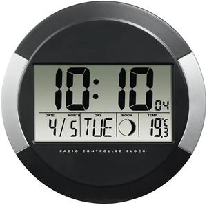 Hama PP-245, digitálne nástenné hodiny, čierne