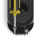 Hama predlžovačí prívod s vypínačom, 6x zásuvka schuko, 3 m, montážne otvory, čierny