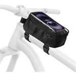 Hama puzdro na rám bicykla, priehľadná dotyková fólia, priečinok na mobil a drobnosti