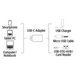 Hama redukcia USB-C 2.0 typ C vidlica - micro B zásuvka