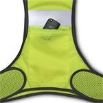 Hama reflexná vesta pre bežcov/chodcov/cyklistov, vrecko na zips, nastaviteľná veľkosť, neónovo žltá