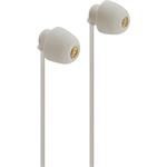 Hama Relax, slúchadlá s mikrofónom, mini štuple, béžové