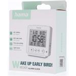 Hama Rhodes, digitálny budík, riadený rádiovým signálom, biely