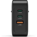 Hama rýchla nabíjačka GaN 2x USB-C, USB-A, PD 100 W, čierna
