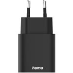 Hama rýchla nabíjačka USB-C, USB-A, PD/QC 30 W, čierna