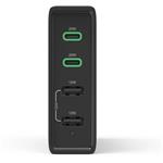 Hama rýchla stolná USB nabíjačka so stojančekom, 2x USB-C PD/QC, 2x USB-A, 60 W