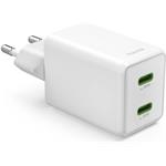 Hama rýchla USB nabíjačka, 2x USB-C PD/QC, 40 W, super-mini