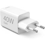 Hama rýchla USB nabíjačka, 2x USB-C PD/QC, 40 W, super-mini