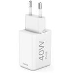 Hama rýchla USB nabíjačka, 2x USB-C PD/QC, 40 W, super-mini