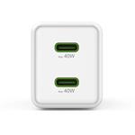 Hama rýchla USB nabíjačka, 2x USB-C PD/QC, 40 W, super-mini