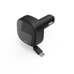 Hama rýchla USB nabíjačka do vozidla, 2x USB-C, PD 30 W, navíjací kábel