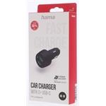 Hama rýchla USB nabíjačka do vozidla, 2x USB-C PD/QC, 45 W