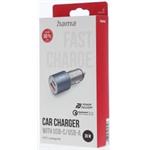 Hama rýchla USB nabíjačka do vozidla USB-C PD, USB-A QC, 38 W