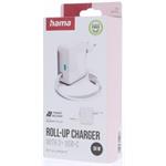 Hama rýchla USB nabíjačka GaN 2x USB-C, PD 30 W, navíjací kábel