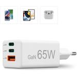 Hama rýchla USB nabíjačka GaN 2x USB-C + USB-A, PD/QC, 65 W