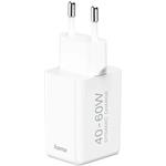 Hama rýchla USB nabíjačka GaN USB-C PD 40-60 W, AVS dynamické nabíjanie