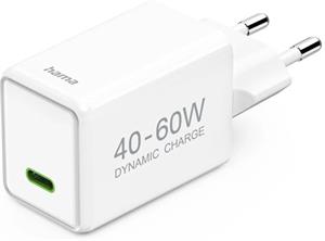 Hama rýchla USB nabíjačka GaN USB-C PD 40-60 W, AVS dynamické nabíjanie