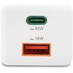 Hama rýchla USB nabíjačka GaN USB-C + USB-A, PD/QC, 45 W