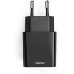 Hama rýchla USB nabíjačka USB-C PD 20 W, čierna