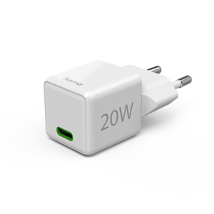 Hama rýchla USB nabíjačka, USB-C PD/QC 20 W, super-mini