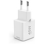 Hama rýchla USB nabíjačka, USB-C PD/QC 45 W, super-mini