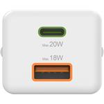 Hama rýchla USB nabíjačka USB-C + USB-A, PD/QC, 20 W