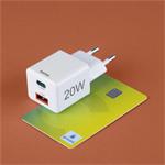 Hama rýchla USB nabíjačka USB-C + USB-A, PD/QC, 20 W
