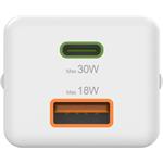 Hama rýchla USB nabíjačka USB-C + USB-A, PD/QC, 30 W