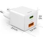 Hama rýchla USB nabíjačka USB-C + USB-A, PD/QC, 30 W