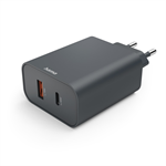 Hama rýchla USB nabíjačka USB-C + USB-A, PD/QC, 45 W, Ecosential