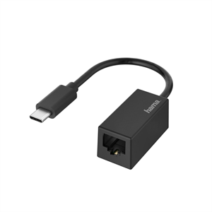 Hama sieťový adaptér USB-C - RJ45, Gigabit Ethernet