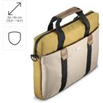 Hama Silvan, taška na notebook, pre 34-36 cm (13,3-14,1"), recyklovaný polyester, béžová/žltá