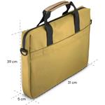 Hama Silvan, taška na notebook, pre 34-36 cm (13,3-14,1"), recyklovaný polyester, béžová/žltá