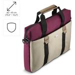 Hama Silvan, taška na notebook, pre 40-41 cm (15,6-16,2"), recyklovaný polyester, béžová/bordová