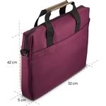 Hama Silvan, taška na notebook, pre 40-41 cm (15,6-16,2"), recyklovaný polyester, béžová/bordová