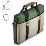 Hama Silvan, taška na notebook, pre 40-41 cm (15,6-16,2"), recyklovaný polyester, béžová/zelená