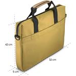 Hama Silvan, taška na notebook, pre 40-41 cm (15,6-16,2"), recyklovaný polyester, béžová/žltá