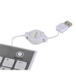 Hama Slimline SK140, numerická klávesnica, USB, biela