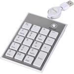 Hama Slimline SK140, numerická klávesnica, USB, biela