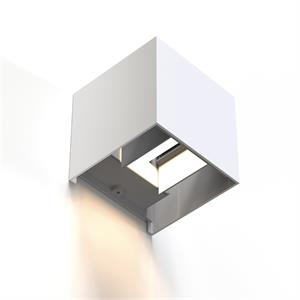 Hama SMART WiFi nástenné svetlo, štvorcové, 10 cm, IP44, pre vonkajšie aj vnútorné použitie, biele