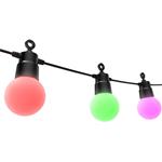 Hama SMART WiFi svetelná reťaz s 12 LED žiarovkami, vonkajšie použitie, IP44, nastavenie farieb, 8 m