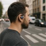 Hama Spirit Open, bluetooth slúchadlá, open-ear, klip, tmavá šedá