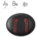 Hama Spirit Unchained, bluetooth slúchadlá, kôstky, ENC, Qi, červená/čierna